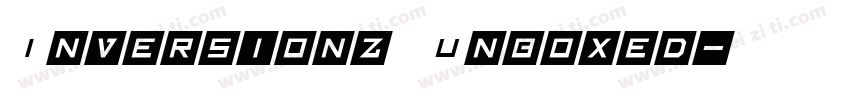 Inversionz Unboxed字体转换